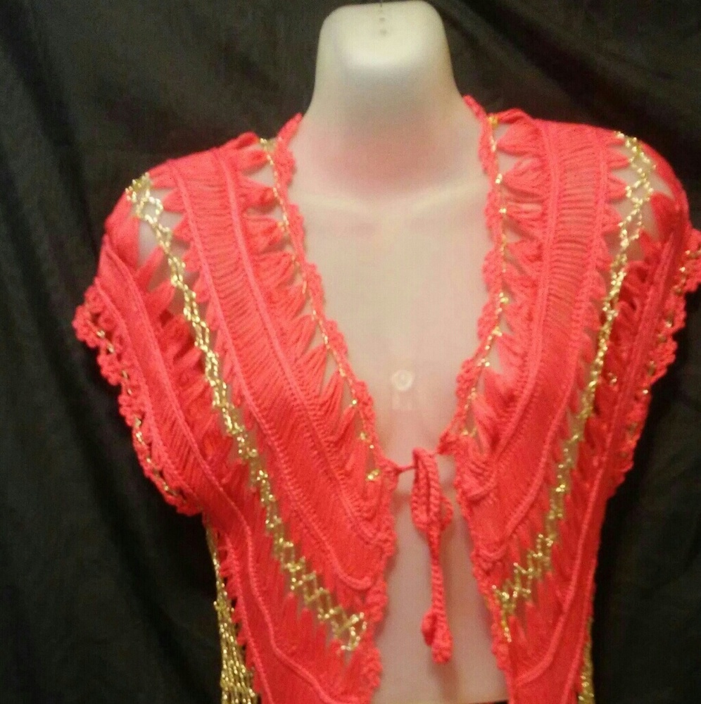 Bathing suit cardigan